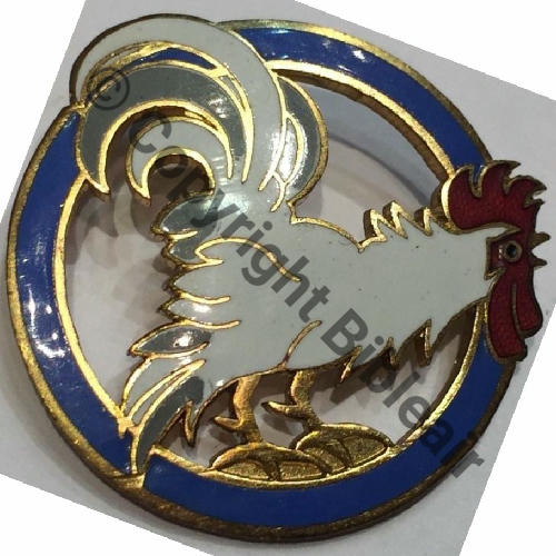 513  GAO.513 1939  Plume haute blanche Pieds et sol dores  A AUGIS LYON 2Lignes 2Anneaux Dos lisse Src.francemonaies 106Eur(x4) 